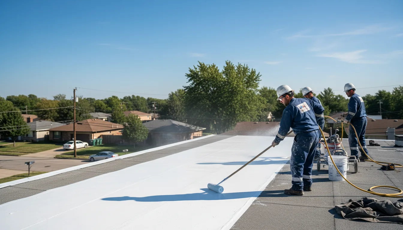 Commercial roof coating in Lake Bluff, IL near me